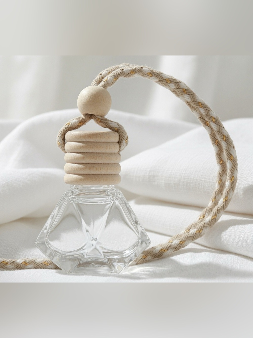 8ml Fresh Linen Car Freshie Diffuser - Clean Air & Soft Musk